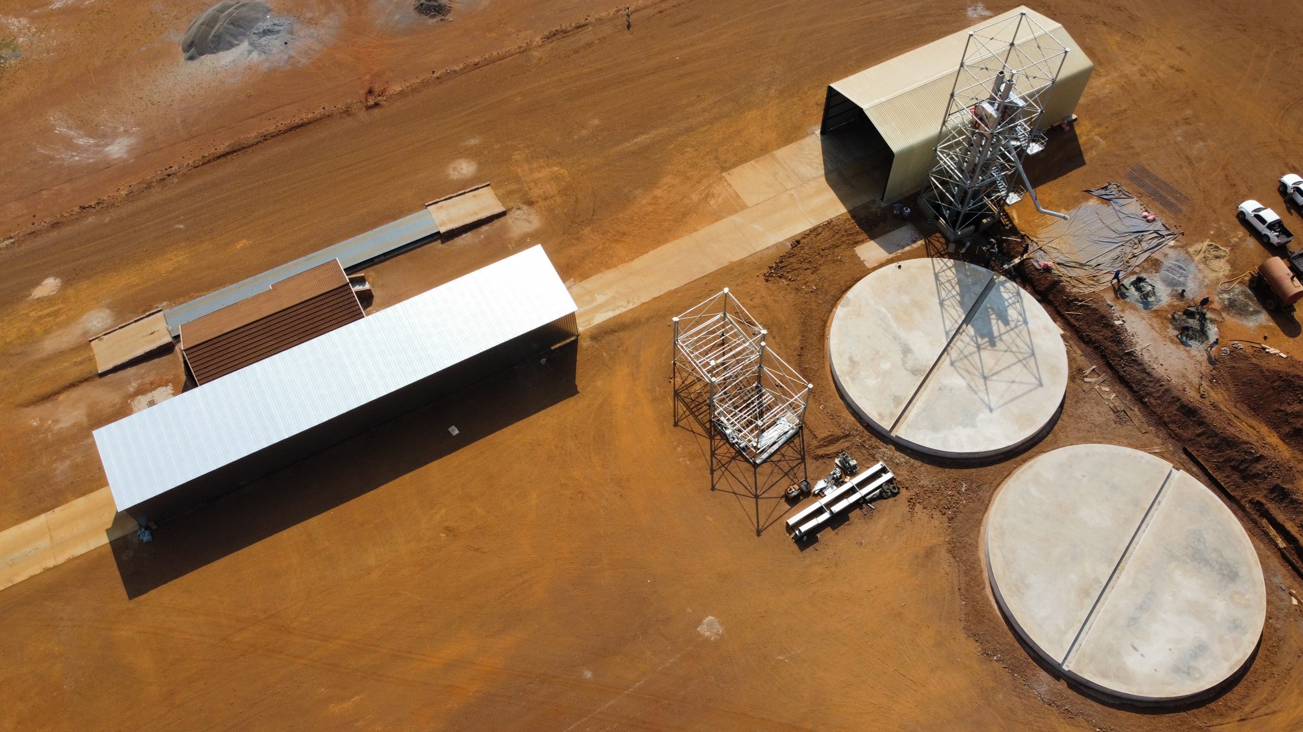 Civil foundations and interface works for silo infrastructure