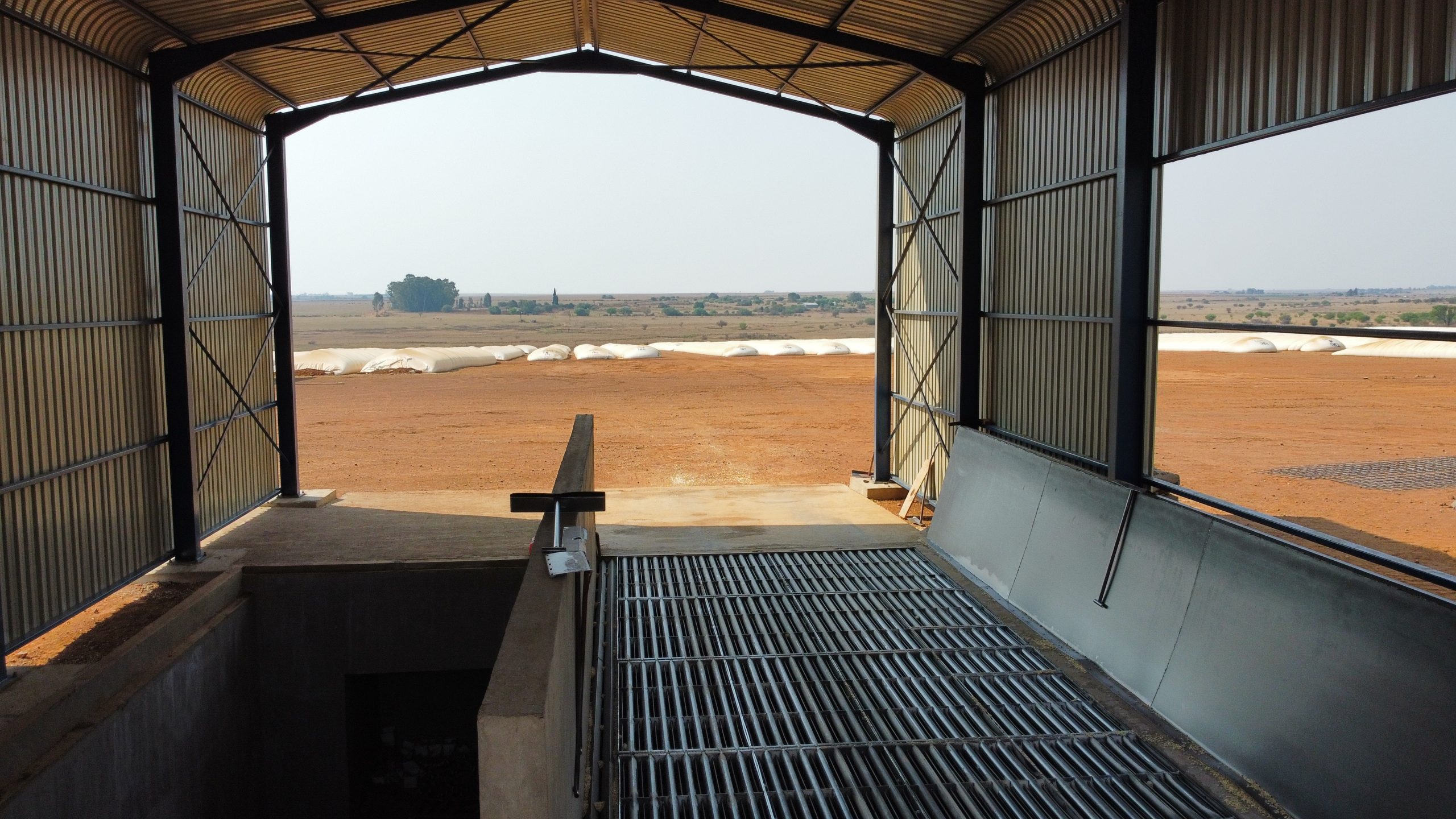 Concrete intake pit and civil interface works
