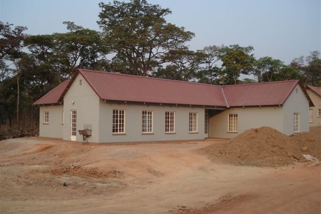 Completed mine housing built using the Robust Building System