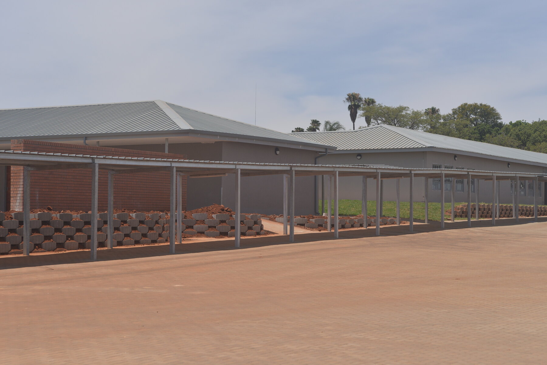 Completed primary school built using the Robust Building System